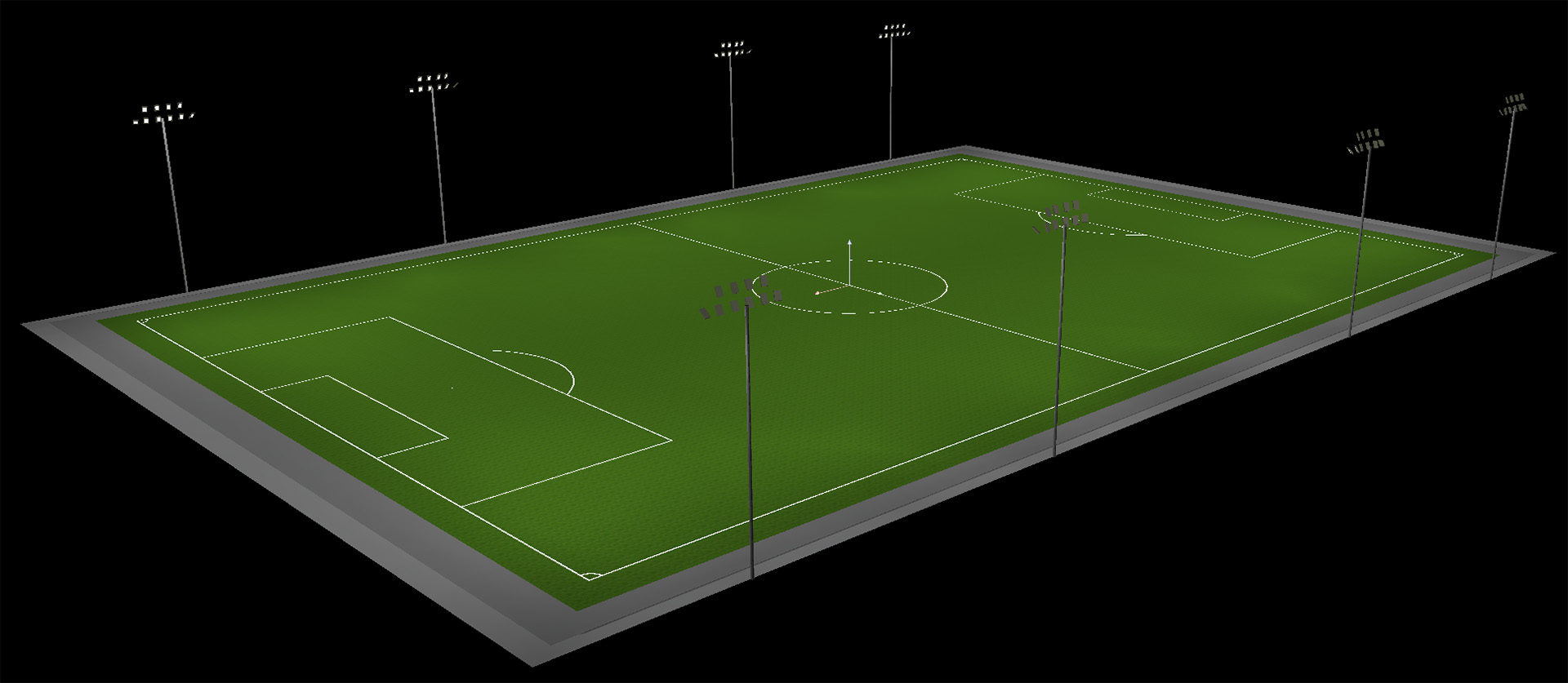 LED Stadium Lamp Layout Design