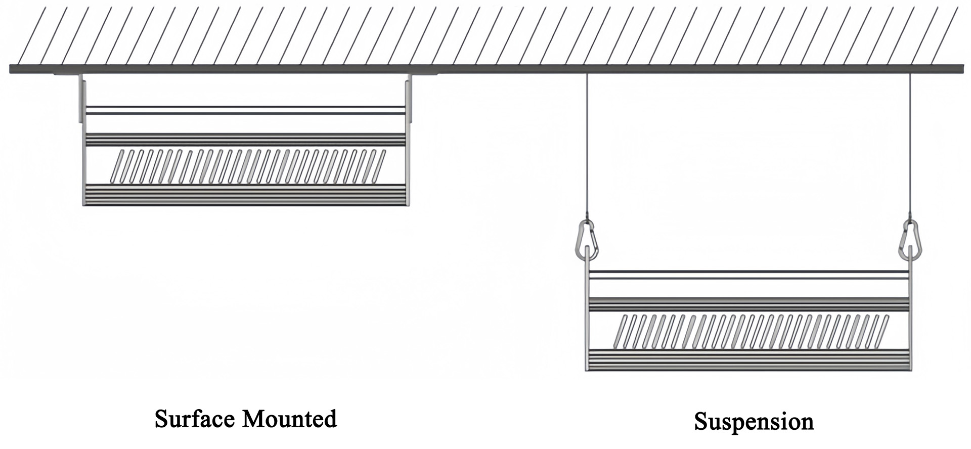 linear led high bay light installation