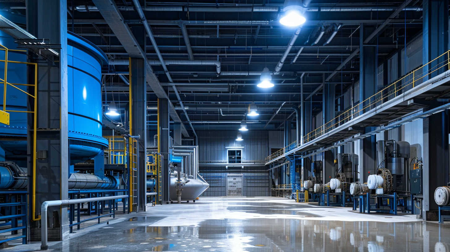 expansive_industrial_facility_with_round_LED_high bay lighting