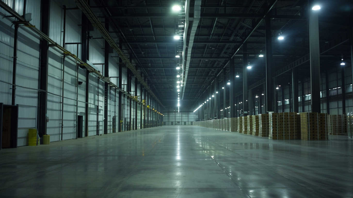 industrial_facility_with_round_LED_highbay light