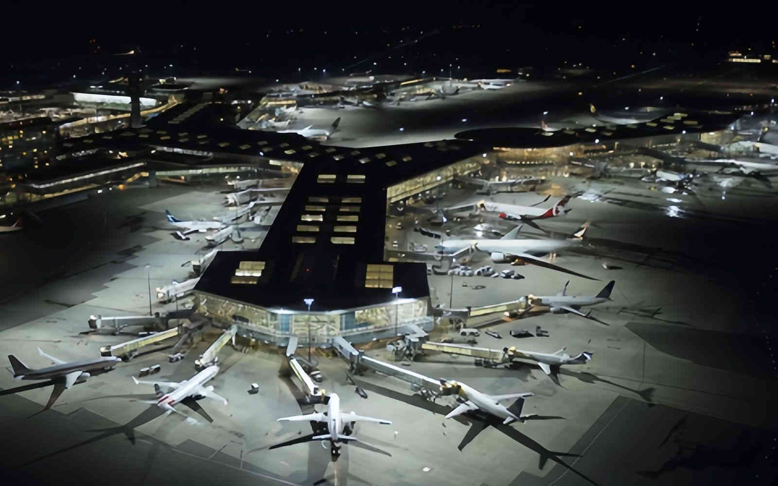 LED High Mast Light installed in Airport