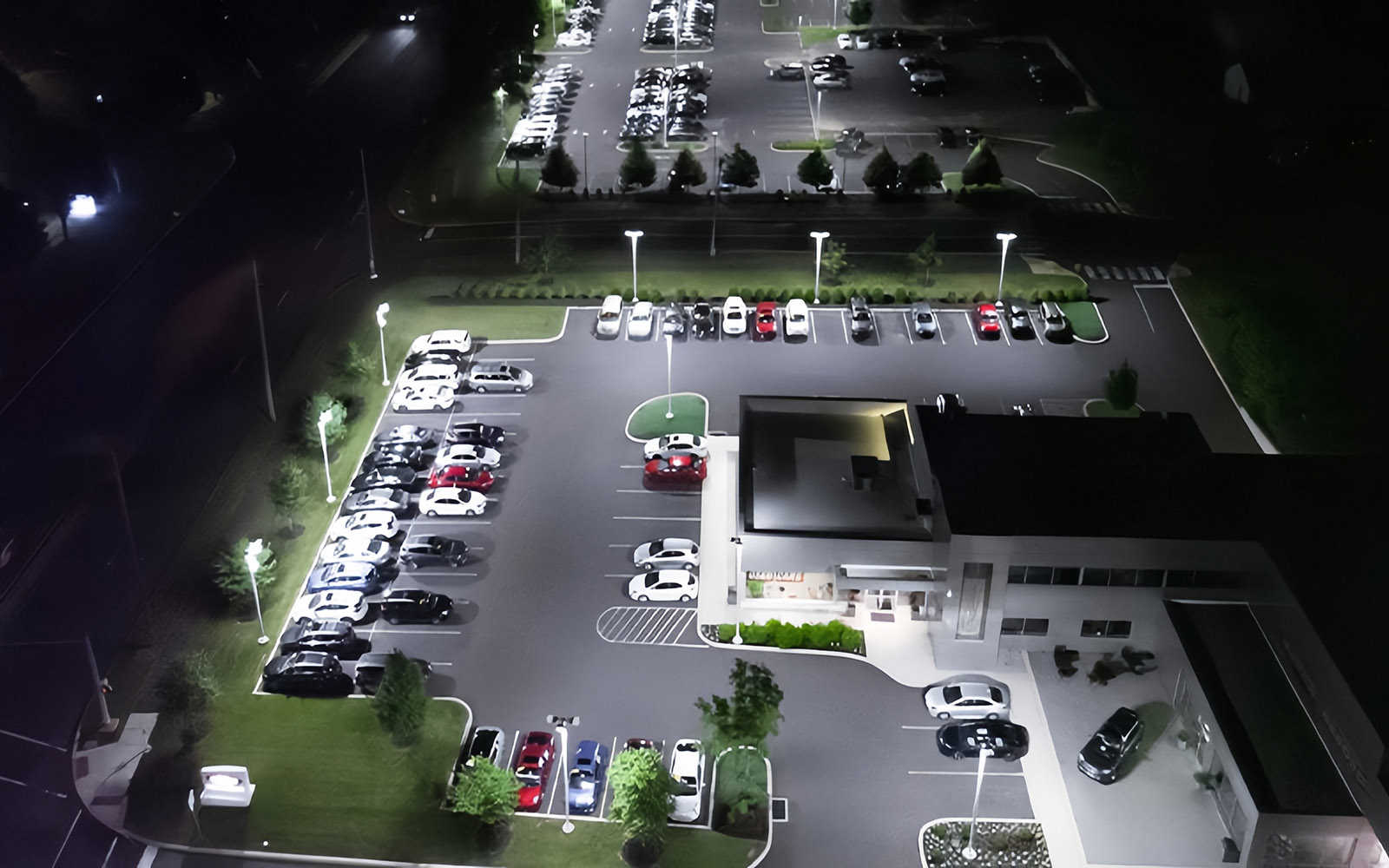 LED street light in Parking lot