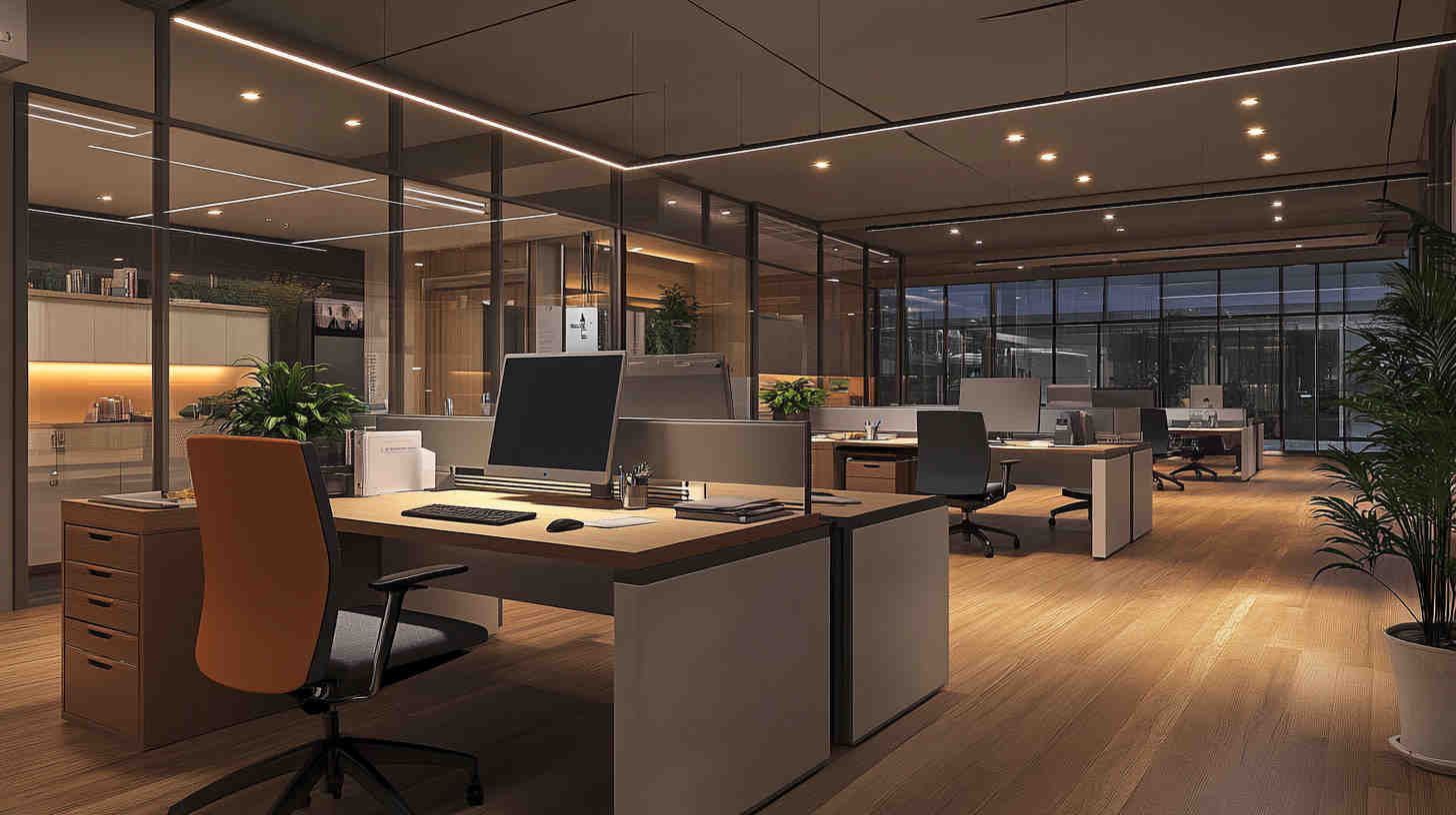 business_office_with_dimmable_LED_lights