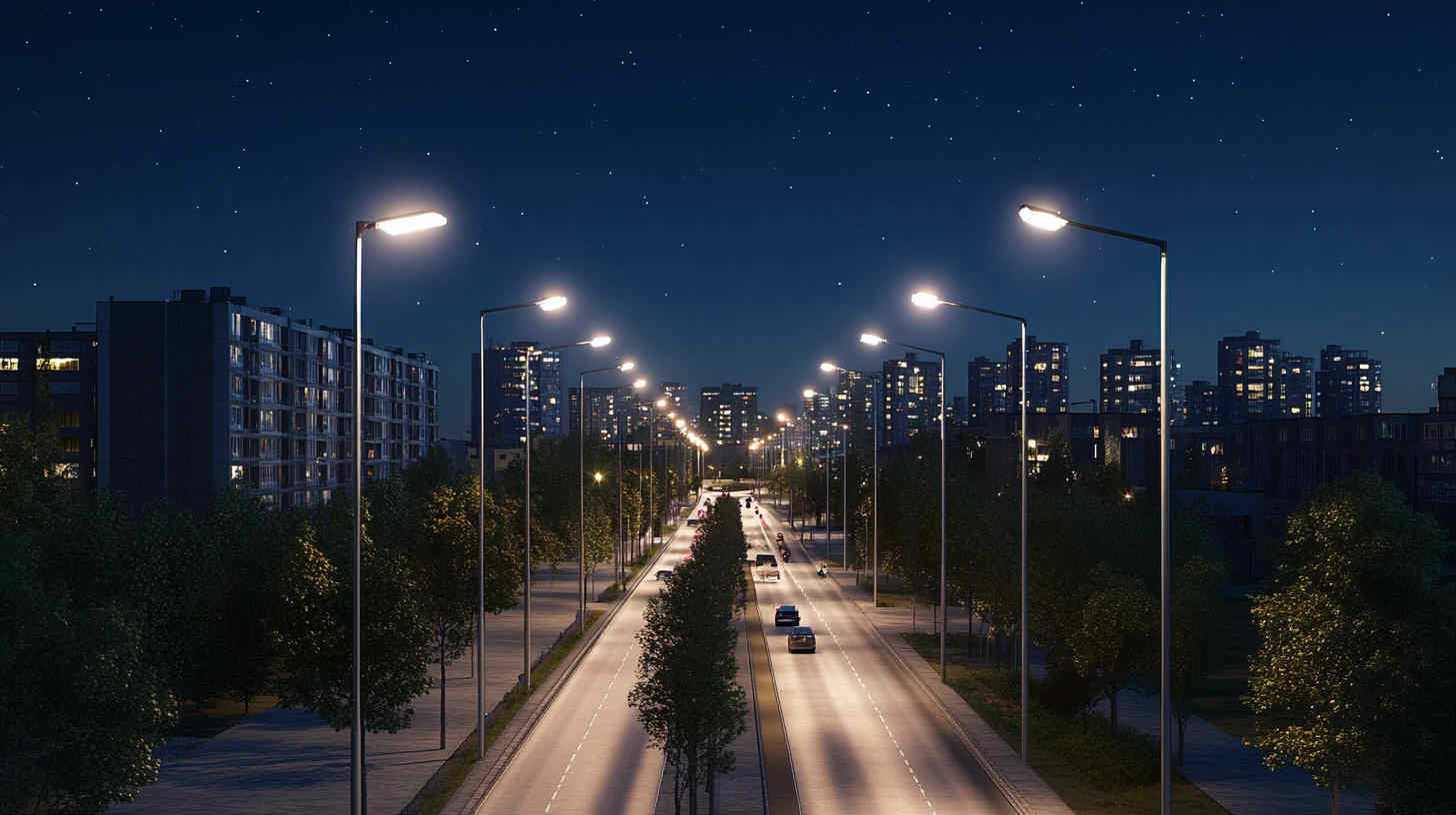 Smart LED street_lights at city street