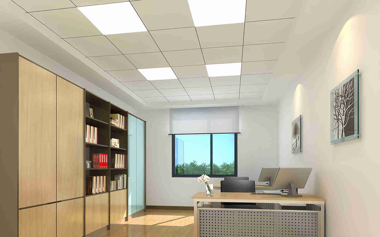 LED Panel Light installed in Office